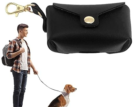 Holdes Doggie avfallspåsar för koppel - hunddropphållare med karbinhake | Valp Potty Carrier liten påse för park, utomhus