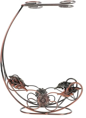 Luxshiny Tabletop Wine Glass Rack Elegant Wine Cup Holder for Home Bar Space-saving Design Decorative Hanging Stand