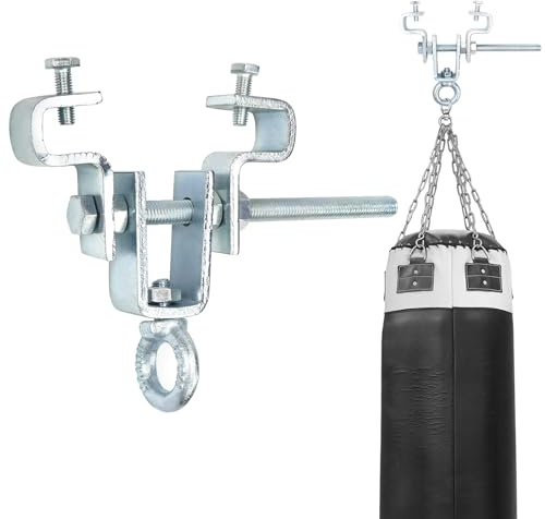 FSWWSF Stahlträgerklemme, I-Beam aufhänger, Stahlträger Befestigung, Hanger Boxsackaufhänger für Balken Einstellbar von 63 mm bis 220 mm Hält 204 kg Schwerkraft Stand