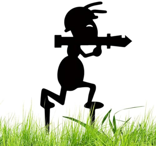 Metall-Yard-Art-Ornamente, Gartenstecker für draußen | Topfpflanzen, dekorativer Einsatz, Ameisenornamente aus Metall,Garten-Dekorationspfähle für Garten, Bauernhof, Hof, Rasen und Wege
