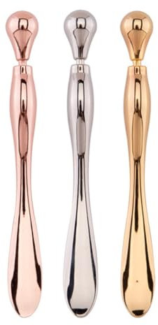 Beaupretty 3stücke Augenmassagegeräte Metall Make-up-spatel Gesichtscreme-löffel Up-schaufel Für Schwellungsreduzierung Werkzeugset