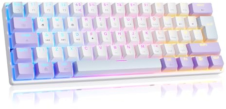 LexonElec x MAGIC-REFINER MK37 UK Layout 60% Wired Gaming Keyboard, Hot-Swap Magnetic Switch, 8000Hz Polling Rate, 0.04mm RT Accuracy, Rapid Trigger, 0.125ms Latency, RGB Backlit for PC/Mac(Purple)