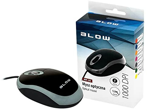 Blow Mouse Ottico USB MP-20 7 USB Cavo 1,1 m Illuminazione Colori (Grigio)