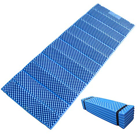 Lixada 190x57cm Tappetino da Campeggio in Schiuma Ultraleggero Cuscinetto Imbottito Materasso da Esterno Pieghevole per la Spiaggia Tenda Picnic