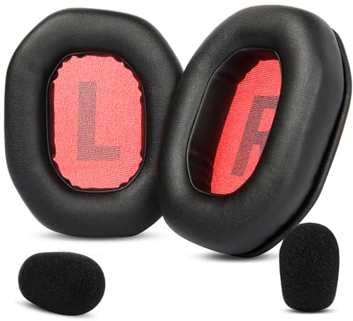 YunYiYi Ersatz-Ohrpolster, kompatibel mit Teufel Cage Gaming-Headset, Ohrpolster, Ohrmuscheln, Protein-Leder