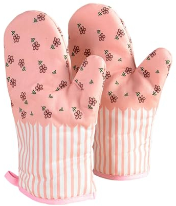 AOGATO maniques Cuisine Gants Anti-scalding Épaissis, Gants De Four Et Four À Micro-Ondes, Résistant À La Cuisson À Haute Température-e