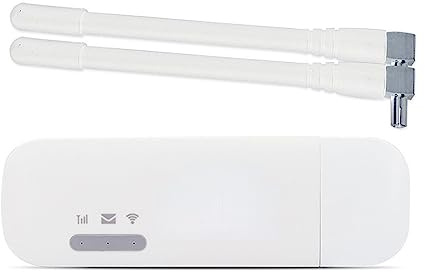 reamhome E8372 4G USB WiFi Dongle E8372H-153 Router 4G Tarjeta SIM Router InaláMbrico 150Mbps Puerto de Antena Externa con 2 Antenas