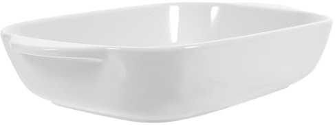 Healifty Plateau de Cuisson Céramique à Deux Plat de pour Plats Occidentaux et Gratins Bol à Riz Polyvalent Design Rétro Élégant Facile à Nettoyer