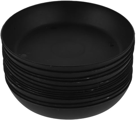 Veemoon Sottovasi Rotondi in Plastica 24 Pezzi da 11 Cm, Vassoio Raccogli Gocce per Piante Grasse e Bonsai, Sottovaso da Giardino Resistente per Interni ed Esterni