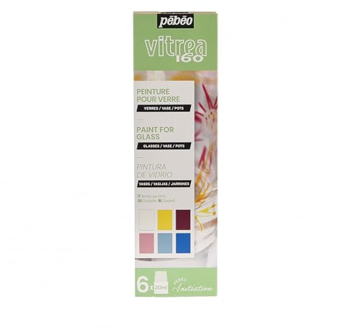 Pebeo Vitrea 160 Paint, 6X20ml, Assorted