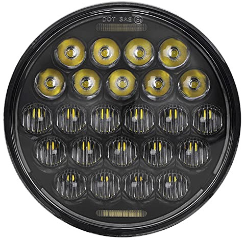 BATLAM 5,75 Pollici Moto LED Proiettore 5D Nero per Harley Sportster Custom Harley Moto