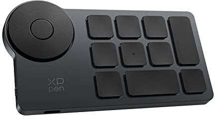XPPen ACK05 Shortcut Remote, Wireless Quick Keyboard with Physical Dial and 40 Express Keys for Drawing, 2D/3D Design, Video/Audio Editing, Supports Windows 7, macOS 10.10 or later