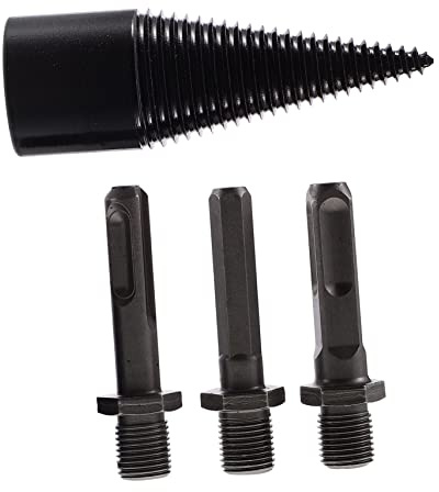 SOESFOUFU Firewood Splitter Drill Bit Drill Bits Handles Garden Auger for Woodworking