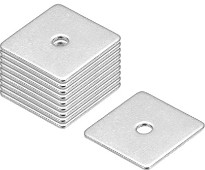 QUARKZMAN 10 Stück Vierkantscheiben M3x20x20x1mm 304 Edelstahl Quadrat Unterlegscheibe Flach Pad Abstandshalter Dichtung für Hardware Verschluss