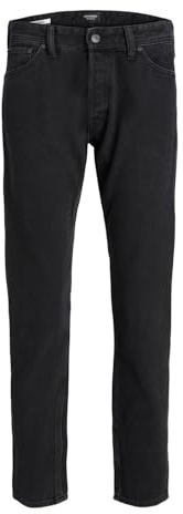 JACK & JONES Vaqueros de Corte Relajado para Hombre, Talla Grande, JJICHRIS JJORIGNIAL AKM 912 Noos PLS Relaxed Fit Jeans, Black Denim, 44W / 30L