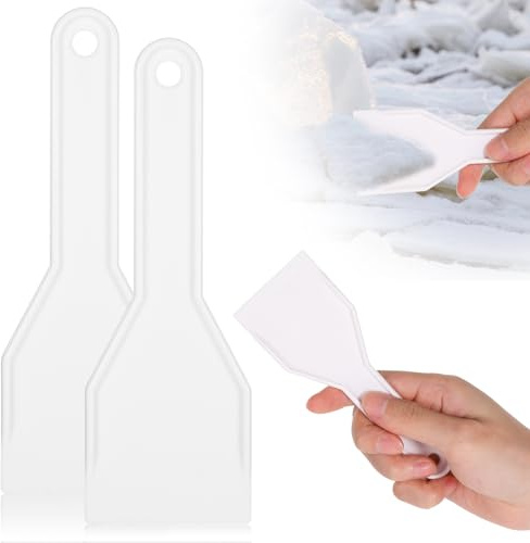 JIEYAO Raschietto per ghiaccio per frigorifero, in plastica, per la rimozione di ghiaccio e neve, per la pulizia del frigorifero