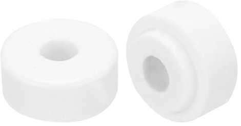 QUARKZMAN 10pz Perline Isolanti in Ceramica, 6,2mm x 20mm x 11mm Fascio di Fili Elettronici Isolamento Protezione Termica Tubo Ceramico a Forma Rotonda per Fascio di Cavi, Protezione Filo