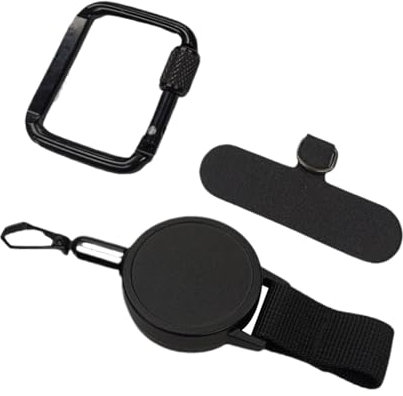 Filvczt Anti-Theft Phone Tether, Retractable Phone Lanyard, Anti Drop Harness, With Enhanced Security, Strong And Retractable Convenience, 20cm, For Outdoor, Hiking, Cycling, Climbing