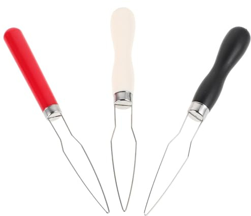 MOLUCKFU Enhebrador de Botones 3 Piezas con Mango de Plástico Colores y Herramienta Multifuncional para Personas con y Ayudas para Vestirse Adecuado para Abotonar y Enhebrar Elásticos