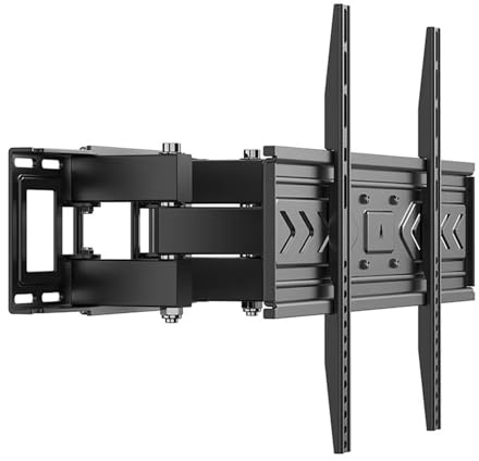 Vollbewegliche TV-Wandhalterung, Ausziehbarer Arm, Beweglich, Schwenkbar, Neigbar, Passend For 26-60 Zoll Flat-Curved-TVs, VESA 400 X 400 Mm, Ersatzteile