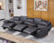 Mapo Möbel Ledersofa Kinosofa Fernsehsofa 5129-Cup-3-S
