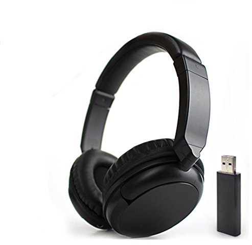 Deerbird® Hi-FI - Comodo Stereo Senza Fili FM 3,5 mm Audio Multifunzione Cuffie con Trasmettitore 2.4GHz e Adattatore RCA