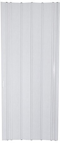 Pandamoto PVC Concertina Accordion Folding Door Magnetic Catch Amelia White Gloss 6mm Thick 82x205cm