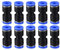 Hsthe Sea 10 pezzi Innesti rapidi in plastica, connettori a pressione diritti, raccordo diritto in plastica PU-8,blocco a pressione per tubo flessibile con diametro esterno da 8 mm