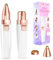 Facial Hair Remover for Women & Eyebrow Trimmer, 2 in 1 Rechargeable Facial Epilators with LED Light - Electric Hair Trimmer for Face