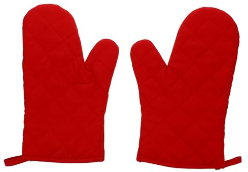 MAGICLULU Hitzebeständige Ofenhandschuhe 1 Paar Verdickte Kochhandschuhe Für Mikrowelle Und Grillen rutschfeste Küchenhandschuhe Für Sicheren Gebrauch in Der Küche