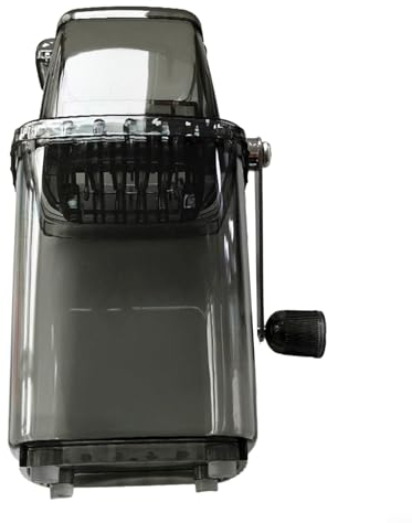Zoegneer Macchina per il ghiaccio rasata multifunzionale a mano Macchina per il ghiaccio rasato commerciale Macchina per frullati fatta a mano per la casa (grigio)