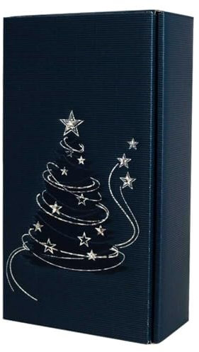 2er Weinkarton Lichterglanz - Weihnachten 36 x 19,2 x 9,5 cm, 25 Stück