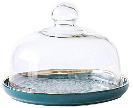DKRAHRJJ Cake Stand with Lid, Cake Plate Server Dessert Cake Cover Butter Dish Dome Tray Plate Fruit Platter for Birthday Wparty