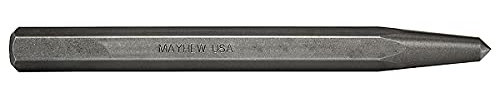 Mayhew Tools 74000 Center Punch, 1/4 x 3/32 Point, Shot Blast Finish