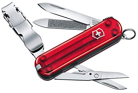 Victorinox, Nail Clip 580, Swiss Army Pocket Knife, Small, Multi Tool, Camping, 8 Functions, Blade, small, Nail file and cleaner