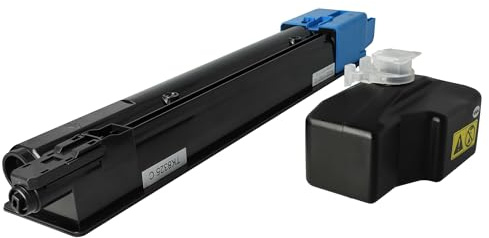 vhbw Toner kompatibel med Kyocera TASKalfa 2551ci, 2552ci skrivare – kompatibel tonerkassett resttonerbehållare, cyan