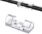 Olakin Clip per Cavi [20 Pezzi], Clip Fermacavi da Parete con Nastri Adesivi, Ganci di Fermacavi Autoadesivi Cavo per Mouse, Pc, Ufficio e ​Casa(Colore Trasparente)