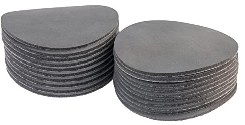 Mirka Abralon J5 Sanding Pad 150mm 600 Grit 20 Pack | High gloss polishing pads for lacquer wood and plastics 150mm 600 grit pack of 20 compatible with Mirka sanders
