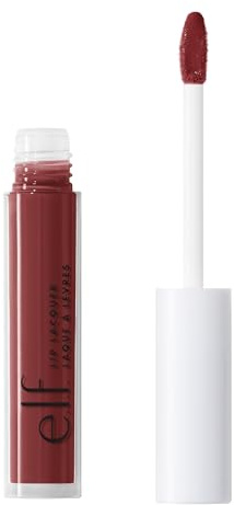 e.l.f. Lip Lacquer, Nourishing, Non-Sticky Ultra-Shine Lip Gloss With Sheer Color, Infused With Vitamins A & E, Vegan & Cruelty-Free, Black Cherry