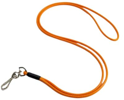 Dog & Field SIGNATURE DOG WHISTLE LANYARD – Lightweight, Stylish & Durable Whistle Lanyard for Dog Training – Comfortable Rubber Hardware – (Orange)