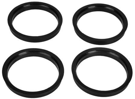 HUYGB Zentrierringe 4-teiliges Set aus Kunststoff for Auto-Radnaben, zentrische Ringe, Bohrung 73,1–57,1, 66,6–57,1 Radnaben Zentrierringe(66.6-57.1-Yellow)