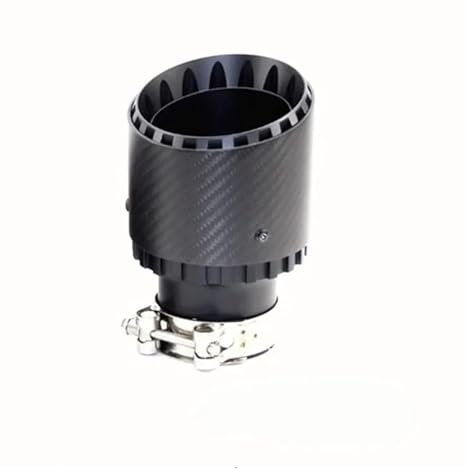 Sound Auspuff Schalldämpfer Rohr Automobil Universal 304 Edelstahl Schalldämpfer Carbon Fiber Tail Throat Rad Single Out Twill Matte Auspuff Düse Spitze Auspuff Endrohr(76mm-101mm)
