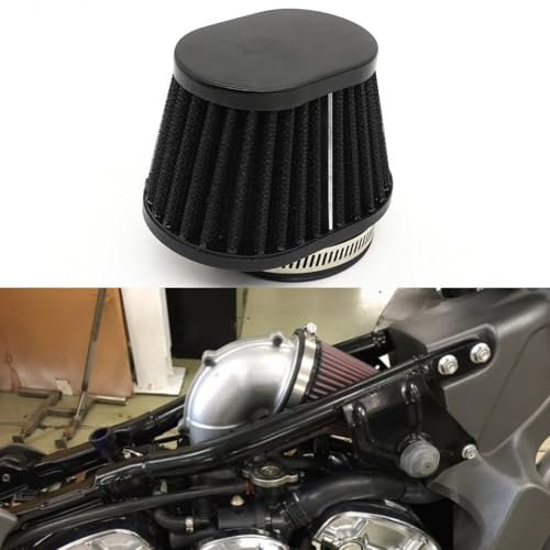 Flusso d'aria ottimale per filtro dell'aria per moto, ricambio conico rotondo da 55 mm, prestazioni di lunga durata