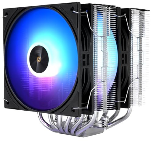 Thermalright Peerless Assassin 120 ARGB Black V3 Refroidisseur de processeur, 6 caloducs, double ventilateur TL-P12-S PWM, hauteur de 157 mm, pour Intel LGA1700/1851/1150/1151/1200/2011, AM4/AM5