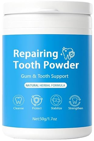 Polvere riparatrice per denti, con polvere di perla microidrossiapatite minerali e zanthoxylum, polvere naturale a base di erbe, riparatrice per denti a base di erbe rinforza lo smalto
