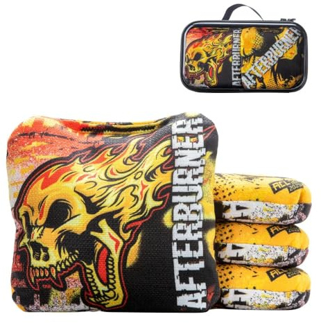 Afterburner – Cornhole Bags – ACL Comp – American Cornhole League – 1 x 4 kärnhålspåsar (gul)