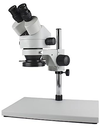 3.5x-90x Industrial Binocular Stereo Microscope Magnification With 56 Adjustable LED Lights Phone Soldering Repair(7X-45X White)
