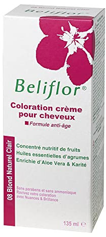 Beliflor Coloration Crème Blond Naturel Clair N°8 135 ml