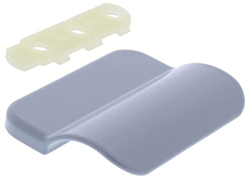 ToniTec Ziehgriff für Balkontür und Terrassentür, robuster Balkontürgriff aus Aluminium, einfache Montage ergonomisch und langlebig in der Farbe Silbergrau