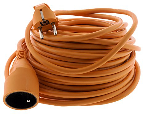 Zenitech - Prolunga da giardino 16A 2P+T - 25m - Arancione